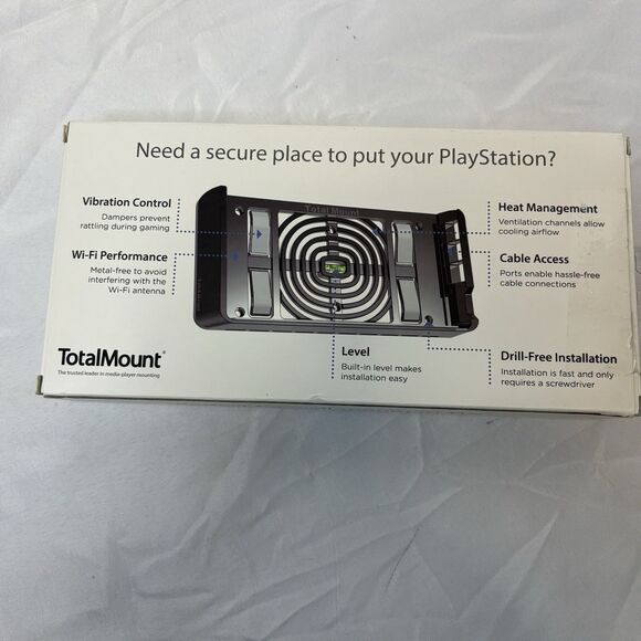 Total Mount Wall Mounting System for Sony PlayStation 4 Slim - NEW - Picture 5 of 7